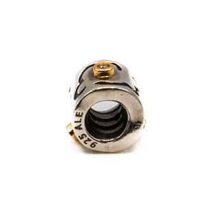 PANDORA Rare Life's Path Retired Sterling Silver Charm With 14K Gold And Diamonds