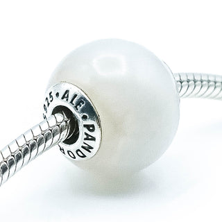 Pandora ESSENCE Hope Sterling Silver Charm With Smooth Milky Quartz
