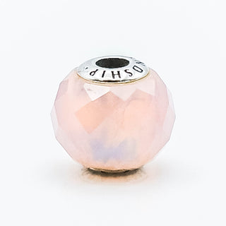 PANDORA ESSENCE Friendship Sterling Silver Charm With Pink Crystal