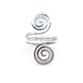 Vintage Sterling Silver Freeform Swirl Ring Size 7