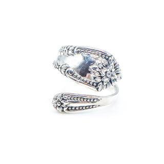 Vintage Sterling Silver Spoon Ring Size 7