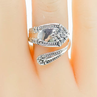 Vintage Sterling Silver Spoon Ring Size 7