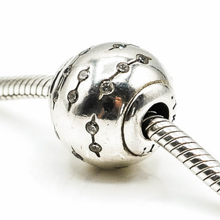 Pandora ESSENCE Trust Sterling Silver Charm With Clear Zirconia