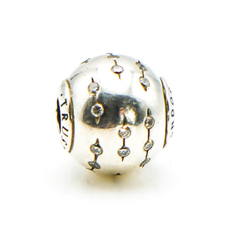 Pandora ESSENCE Trust Sterling Silver Charm With Clear Zirconia