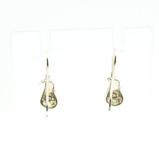 Sterling Silver Pear Dangle Earrings