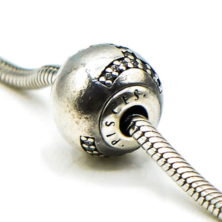 Pandora ESSENCE Pisces Zodiac Sterling Silver Charm With Clear Zirconia