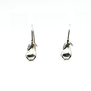Sterling Silver Pear Dangle Earrings
