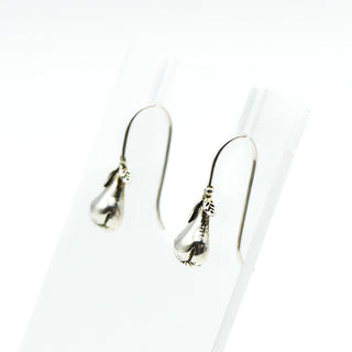 Sterling Silver Pear Dangle Earrings