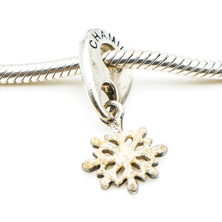 CHAMILIA Snowflake Sterling Silver Dangle Charm