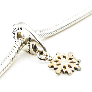 CHAMILIA Snowflake Sterling Silver Dangle Charm