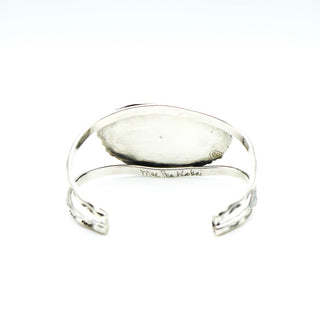 Vintage Mae Peshlakai Navajo Green Turquoise Sterling Silver Cuff Bracelet