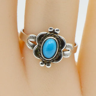 Vintage JOSEPH ESPOSITO Turquoise Sterling Silver Ring Size 7