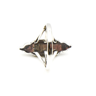 Vintage SILVER CLOUD Mother of Pearl Native American Sterling Silver Ring Size 7