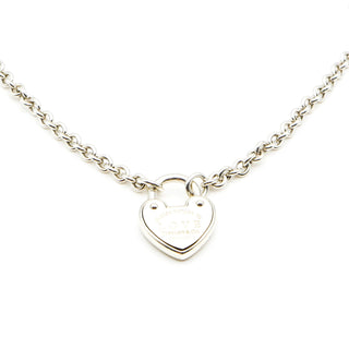 Sterling Silver Rose Gold Plated Necklace With Heart CZ Pendant REDO PICS TEST