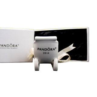 PANDORA Limited Edition 2014 Porcelain Sleigh Christmas Ornament Gift Holder