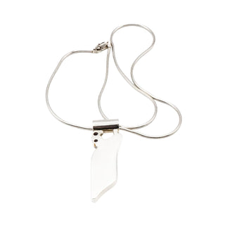 Charoite Amethyst Sterling Silver Pendant Necklace