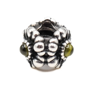 Pandora August Birthday Blooms Sterling Silver Charm With Peridot Retired