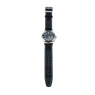 Swatch Irony Big Twirl Black Leather Watch YGS428C