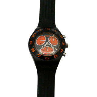 Swatch Blackino Irony Midi Chrono Watch (YMB4000)