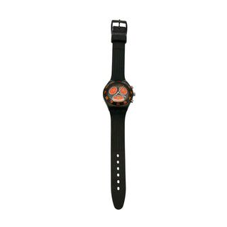 Swatch Blackino Irony Midi Chrono Watch (YMB4000)
