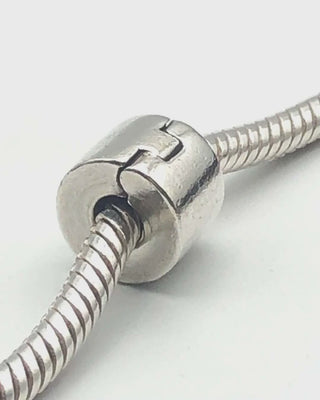 PANDORA Smooth Plain S925 ALE Sterling Silver Clip Charm