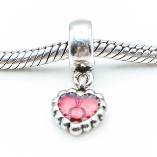 Pandora Fuchsia Pandora Forever Sterling Silver Dangle Charm