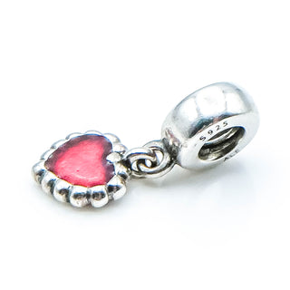 Pandora Fuchsia Pandora Forever Sterling Silver Dangle Charm