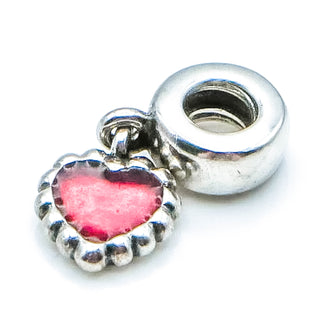 Pandora Fuchsia Pandora Forever Sterling Silver Dangle Charm