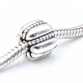 PANDORA Dots & Ridges Sterling Silver Clip Charm