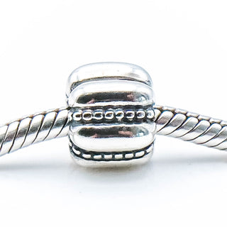 PANDORA Dots & Ridges Sterling Silver Clip Charm