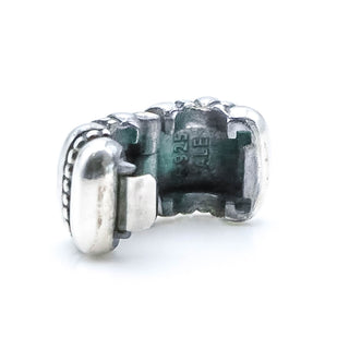 PANDORA Dots & Ridges Sterling Silver Clip Charm