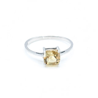 Sterling Silver Citrine Ring Size 6
