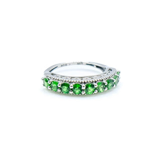 Sterling Silver Chrome Diopside Ring Size 5