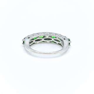 Sterling Silver Chrome Diopside Ring Size 5