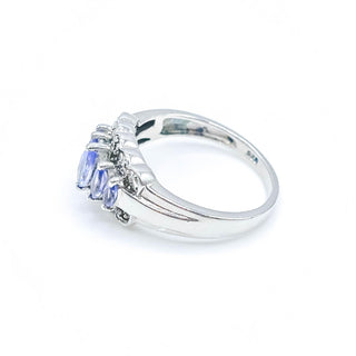 Sterling Silver Lavender Cubic Zirconia Ring Size 8