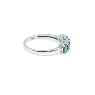 Sterling Silver Indian Ocean Apatite Ring Size 8