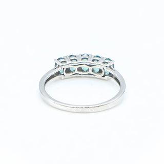 Sterling Silver Indian Ocean Apatite Ring Size 8