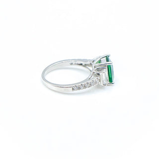 Sterling Silver Cubic Zirconia Ring Size 5.75