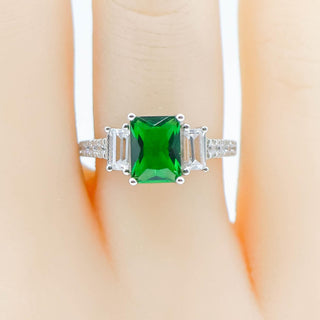Sterling Silver Cubic Zirconia Ring Size 5.75