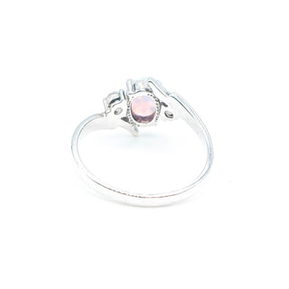 Sterling Silver Opal Three-Stone Ring Size 10