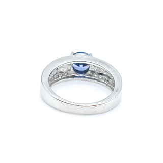 Sterling Silver Infinity Opal Ring With Cubic Zirconia Size 7