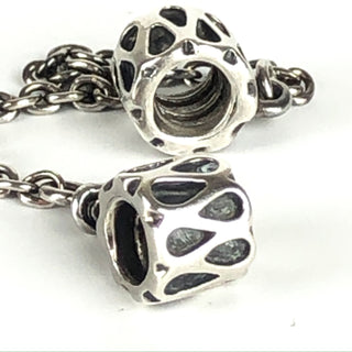 PANDORA Raindrop Sterling Silver Safety Chain Charm