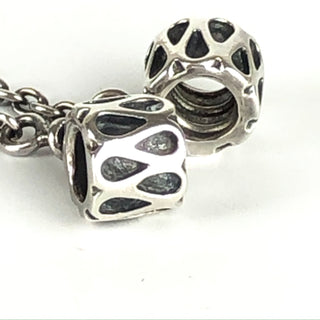 PANDORA Raindrop Sterling Silver Safety Chain Charm