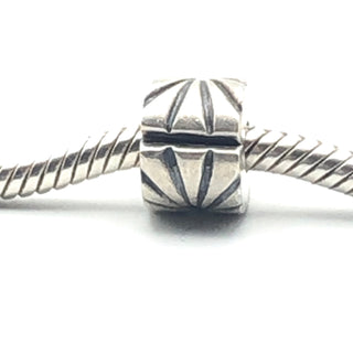 PANDORA Sunburst Clip 925 ALE Sterling Silver Charm Bead 790210 - Retired