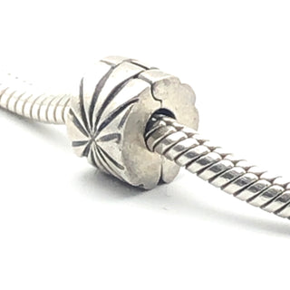 PANDORA Sunburst Clip 925 ALE Sterling Silver Charm Bead 790210 - Retired