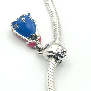 PANDORA Disney Anna's Orchid Dress Dangle 925 ALE Sterling Silver Disney Princess Frozen Charm 791591ENMX - Retired