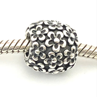 PANDORA Perfect Posies 925 ALE Sterling Silver Charm Flower Bead 790566 - Retired