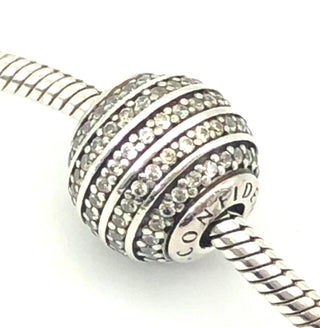 PANDORA ESSENCE Confidence Charm S925 ALE Sterling Silver Charm With Clear Zirconia 796022CZ - Retired