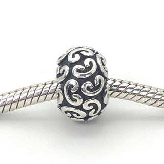 PANDORA Feeling Groovy 925 ALE Sterling Silver Charm Designer Bead 790400 - Retired