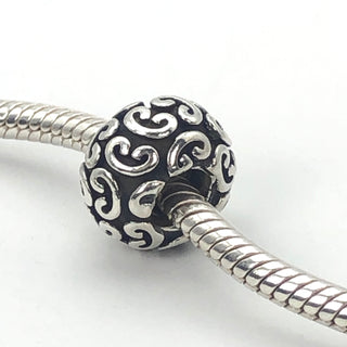 PANDORA Feeling Groovy 925 ALE Sterling Silver Charm Designer Bead 790400 - Retired
